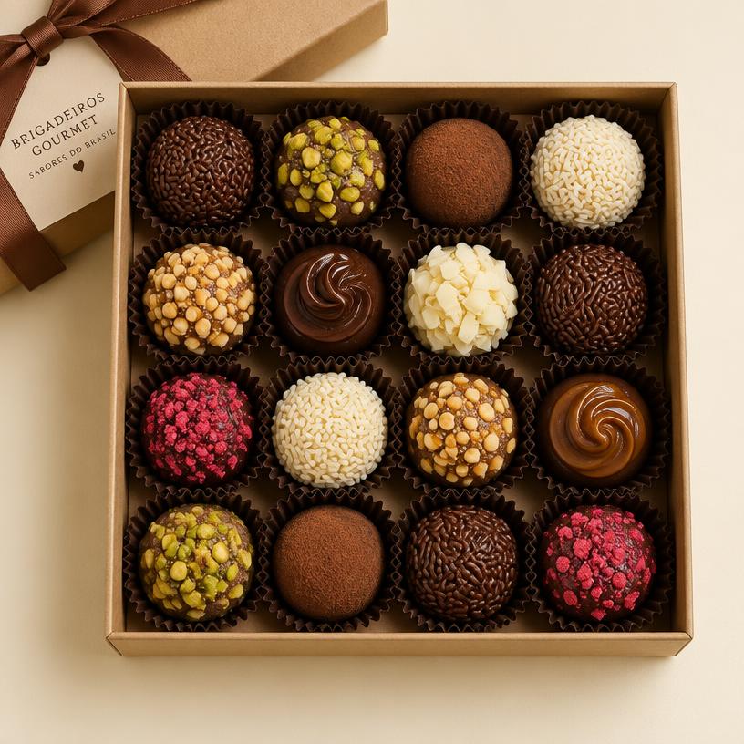 Caixa de Brigadeiros Gourmet